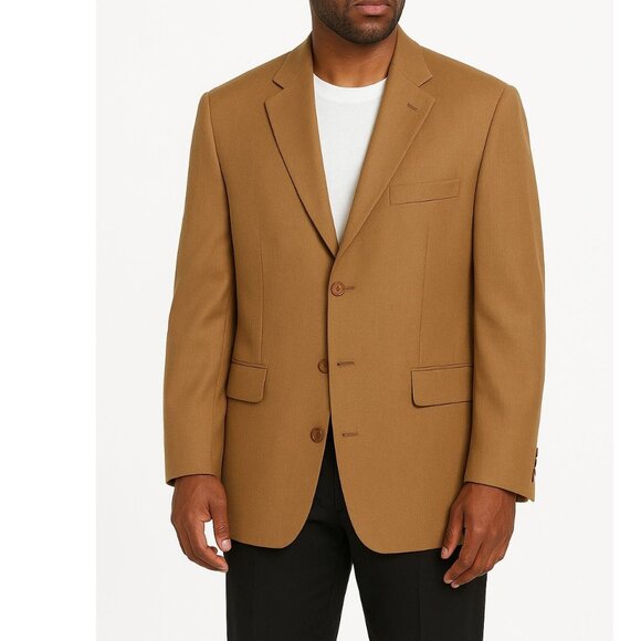 Stacy Adams Gold Label Suit Jacket 52L Big & Tall 3 Button Blazer New NWT - Picture 1 of 12